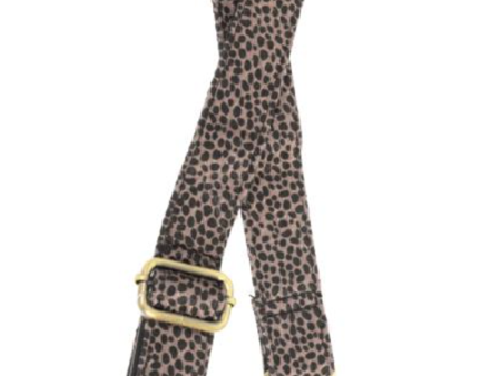 Joy Guitar Strap - Faux Fur Cheetah Raisin Online now