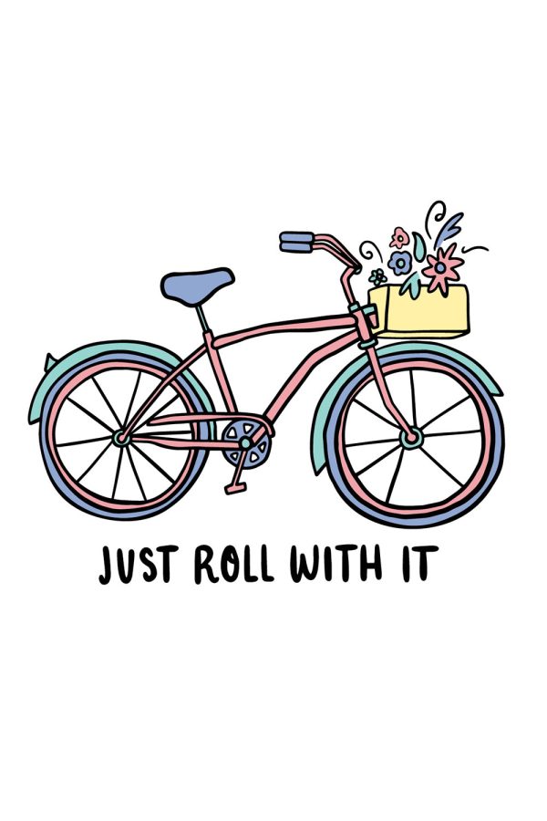 Trendy Sticker - Just Roll With It Bike Supply