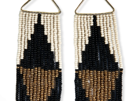 Brooke Split Diamond Beaded Fringe Earring Online Sale