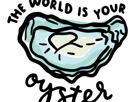 Trendy Sticker - World is your Oyster Online Sale