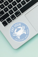 Trendy Sticker - Eat Local Blue Crabs Online Sale