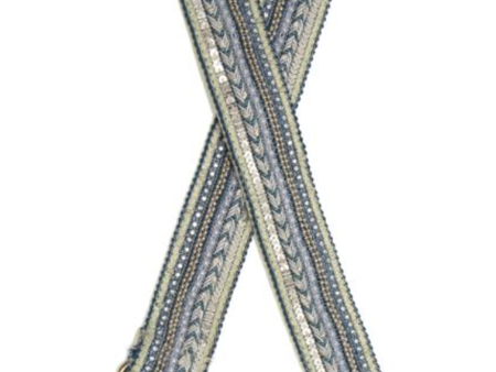 Joy Guitar Strap - Beaded Teal Online