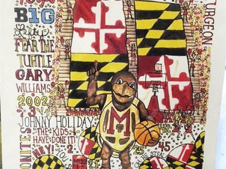 Unframed Collage - University of Maryland Terps Basketball Online now