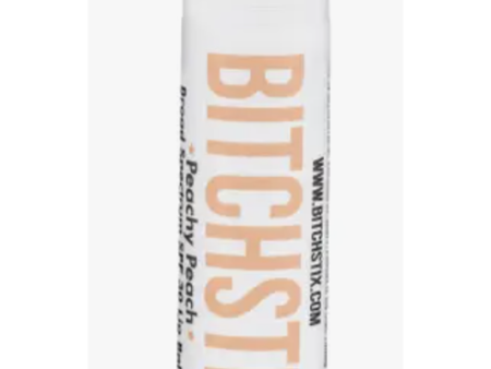 Bitchstix SPF30 Lip Balm - Peachy Peach Online now