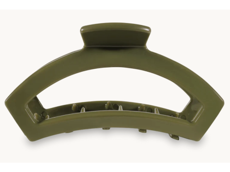 Teleties Open Hair Clip - Olive Cheap