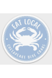 Trendy Sticker - Eat Local Blue Crabs Online Sale