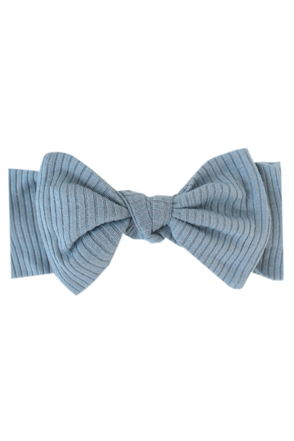 Baby Knit Headband Bow - Atlantic For Sale