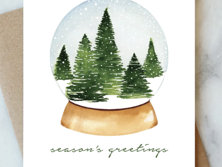 AJD Holiday Card - Snow Globe Hot on Sale