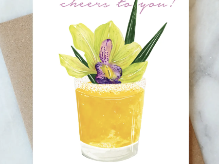 AJD Birthday Card - Tropical Cocktail Online