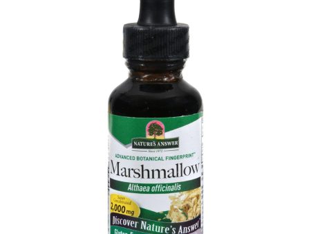 Nature s Answer Marshmallow Root Alcohol Free - 1 Fl Oz Online