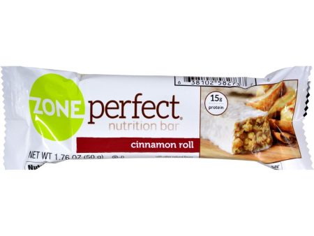 Zone Nutrition Bar - Cinnamon Roll - Case Of 12 - 1.76 Oz Discount