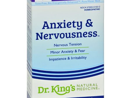 King Bio Homeopathic Anxiety And Nervousness - 2 Fl Oz For Cheap