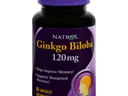 Natrol Ginkgo Biloba - 120 Mg - 60 Capsules Online Hot Sale