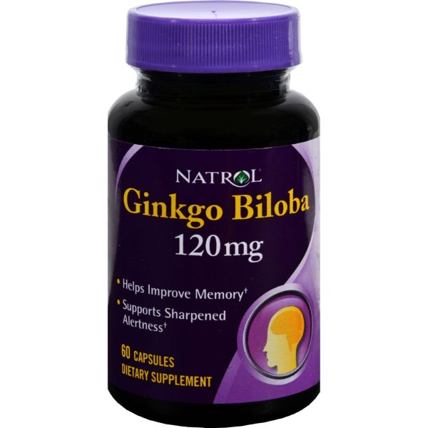 Natrol Ginkgo Biloba - 120 Mg - 60 Capsules Online Hot Sale