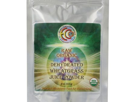 Earth Circle Organics Grass Juice Powder - Organic - Wheatgrass - 4 Oz For Discount