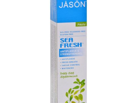 Jason Sea Fresh - All Natural Sea-sourced Toothpaste Deep Sea Spearmint - 6 Oz For Sale