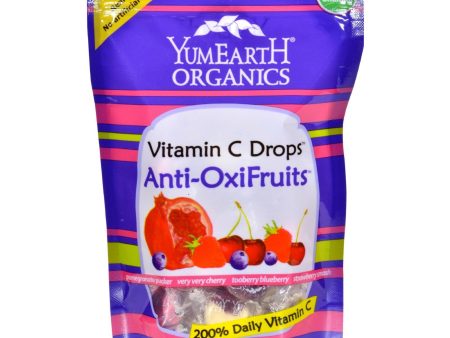 Yummy Earth Organic Vitamin C Drops - Anti-oxifruits - Case Of 6 - 3.3 Oz Online now