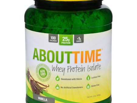 About Time Whey Protein Isolate - Vanilla - 2 Lb Cheap