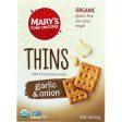 Marys Gone Crackers Crackers - Organic - Thins - Garlic And Onion - 4.5 Oz - Case Of 6 Supply