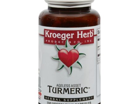 Kroeger Herb Turmeric - 100 Vegetarian Capsules Online