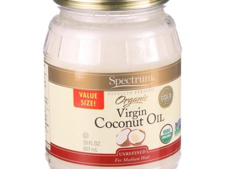 Spectrum Naturals Coconut Oil - Organic - Virgin - Unrefined - 29 Oz For Discount