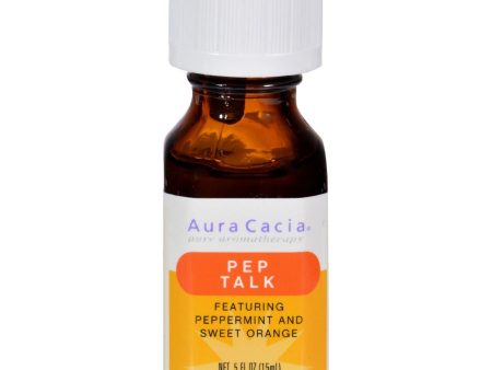 Aura Cacia Essential Solutions Oil Pep Talk Peppermint And Sweet Orange - 0.5 Fl Oz Online