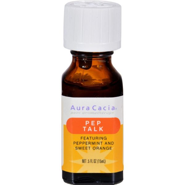 Aura Cacia Essential Solutions Oil Pep Talk Peppermint And Sweet Orange - 0.5 Fl Oz Online