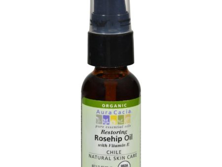 Aura Cacia Rosehip Seed Skin Care Oil Certified Organic - 1 Fl Oz Discount