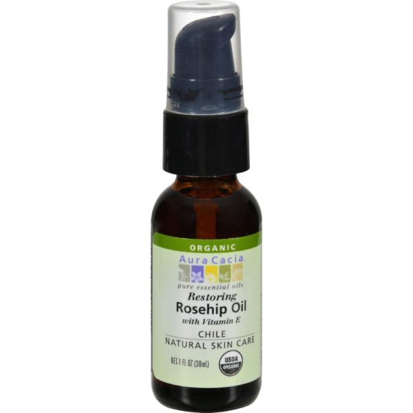 Aura Cacia Rosehip Seed Skin Care Oil Certified Organic - 1 Fl Oz Discount