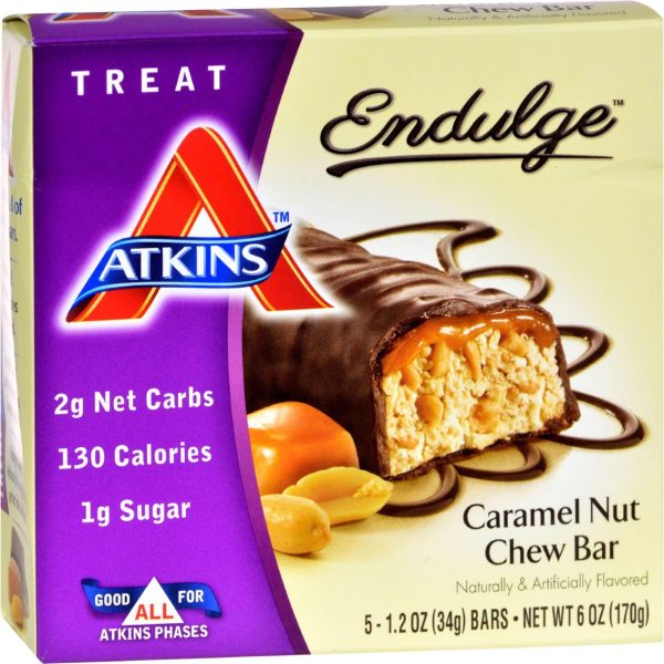 Atkins Endulge Bar Caramel Nut Chew - 5 Bars on Sale