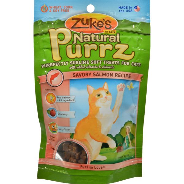 Zuke s Natural Purrz Cat Treats Salmon - 3 Oz Hot on Sale