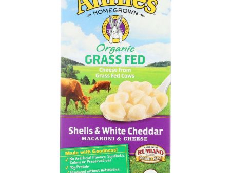 Annies Homegrown Macaroni And Cheese - Organic - Grass Fed - Shells And White Cheddar - 6 Oz - Case Of 12 Discount