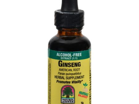 Nature s Answer American Ginseng Root Alcohol Free - 1 Fl Oz Discount