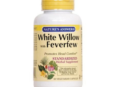 Nature s Answer White Willow With Feverfew - 60 Vcaps Hot on Sale