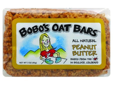 Bobo s Oat Bars - All Natural - Peanut Butter - 3 Oz Bars - Case Of 12 Cheap