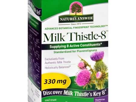 Nature s Answer Milk Thistle - Liquid Capsules - 330 Mg - 90 Veg Capsules Cheap