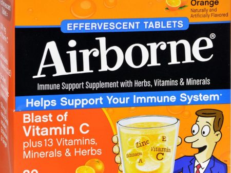 Airborne Effervescent Tablets Vitamn C - Zesty Orange - 10 Tablets - 3 Pack Cheap