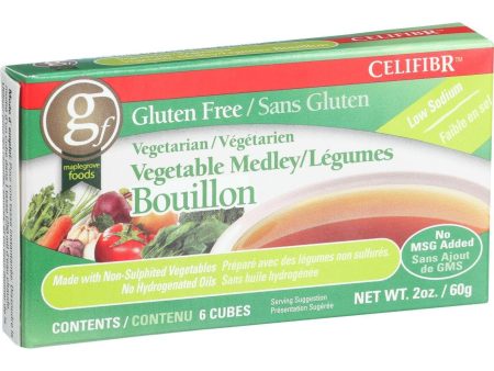 Celifibr Soup Bouillon Cubes - Vegetable Medley - 2 Oz - Case Of 12 For Discount