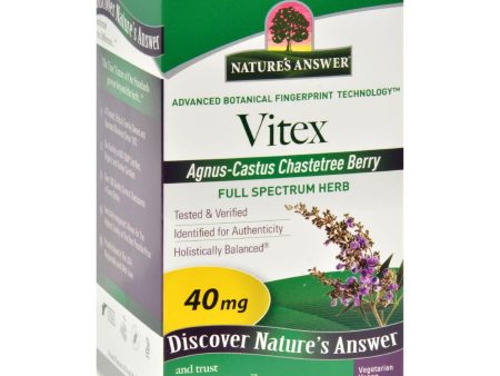 Nature s Answer Vitex Agnus-castus Chastetree Berry - 90 Vegetarian Capsules For Discount