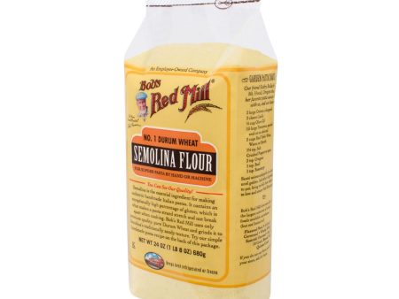 Bob s Red Mill Semolina Pasta Flour - 24 Oz - Case Of 4 Online