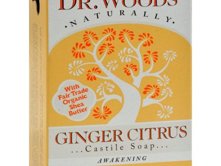 Dr. Woods Castile Bar Soap Ginger Citrus - 5.25 Oz on Sale