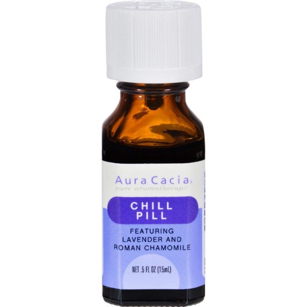 Aura Cacia Essential Solutions Chill Pill - 0.05 Fl Oz Hot on Sale