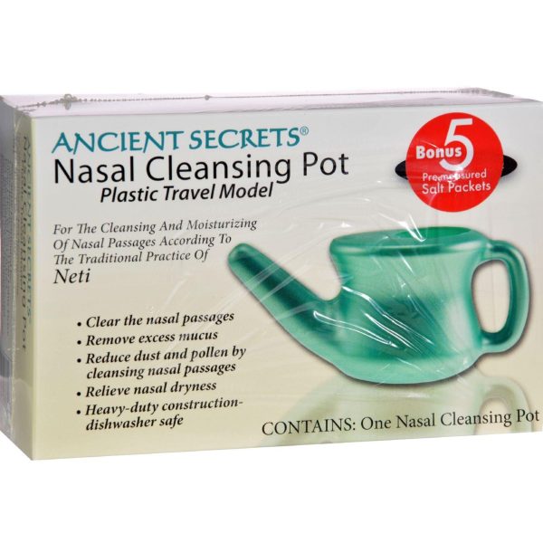 Ancient Secrets Nasal Cleansing Neti Pot - Plastic - 1 Pot on Sale