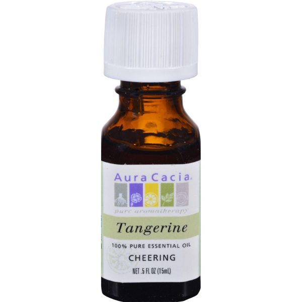 Aura Cacia Pure Essential Oil Tangerine - 0.5 Fl Oz Online Sale