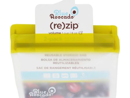 Blue Avocado Bag - Re-zip - 1 Cup - Green - 2 Pack on Sale