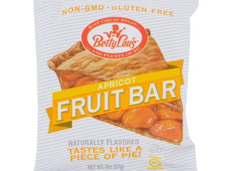 Betty Lou s Fruit Bar Apricot - Gluten Free - Case Of 12 - 2 Oz Online Hot Sale