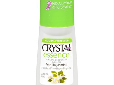 Crystal Deodorants Crystal Essence - Roll-on - Vanilla Jasmine - 2.25 Oz Online Sale