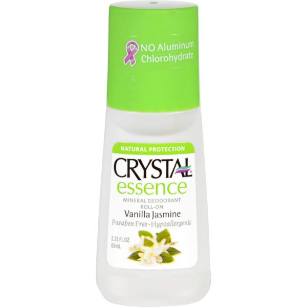 Crystal Deodorants Crystal Essence - Roll-on - Vanilla Jasmine - 2.25 Oz Online Sale