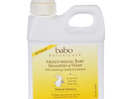 Babo Botanicals Baby Shampoo And Wash - Moisturizing - Oatmilk - 16 Oz Sale