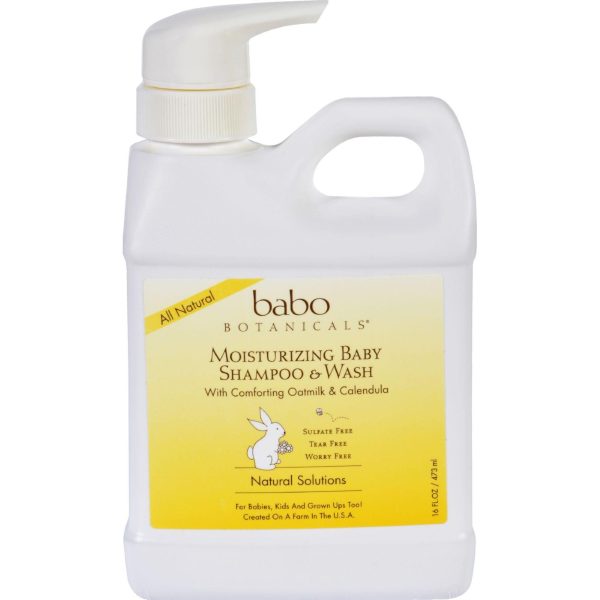 Babo Botanicals Baby Shampoo And Wash - Moisturizing - Oatmilk - 16 Oz Sale